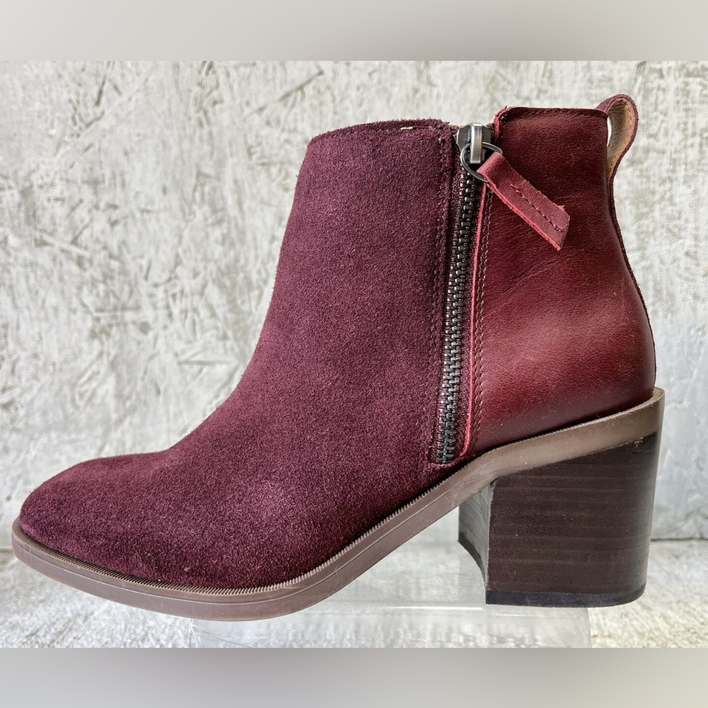 Crown Vintage Ardella Burgundy Ankle Boots